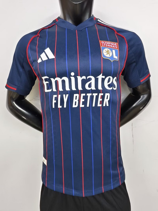 AAA Quality Lyon 25/26 Away Blue Soccer Jersey(Player)